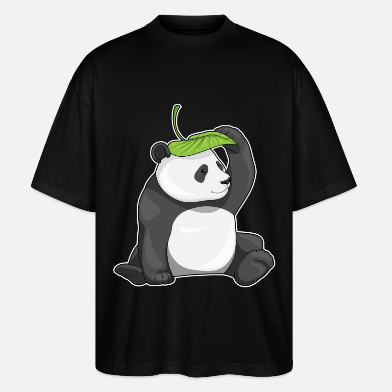 Panda Leaf - T-shirt bio Blaster 2.0 coupe oversize Stanley/Stella Unisexe - noir