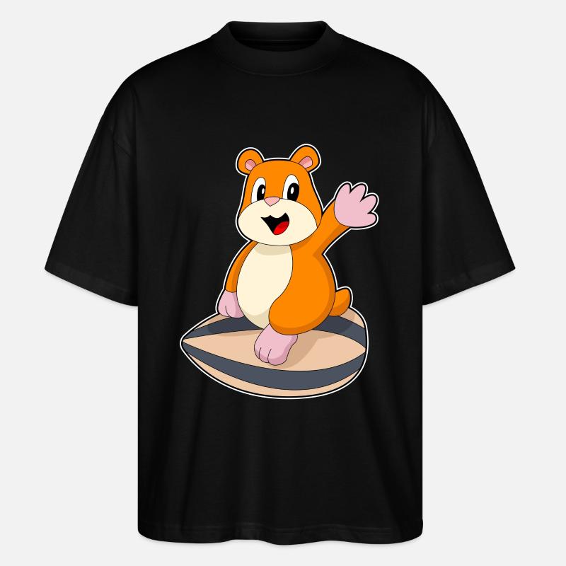 Hamster Samen - Stanley/Stella Oversized Unisex Bio T-Shirt Blaster 2.0 - Schwarz