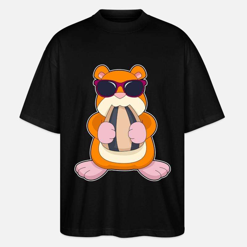 Hamster Samen - Stanley/Stella Oversized Unisex Bio T-Shirt Blaster 2.0 - Schwarz