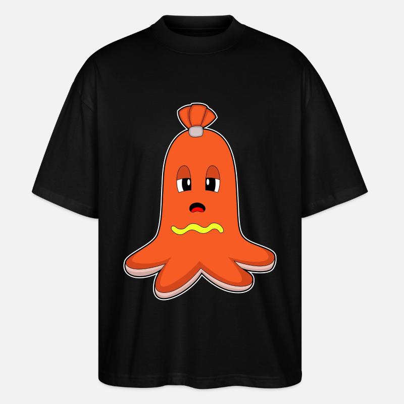 Hot-dog Octopus - T-shirt bio Blaster 2.0 coupe oversize Stanley/Stella Unisexe - noir