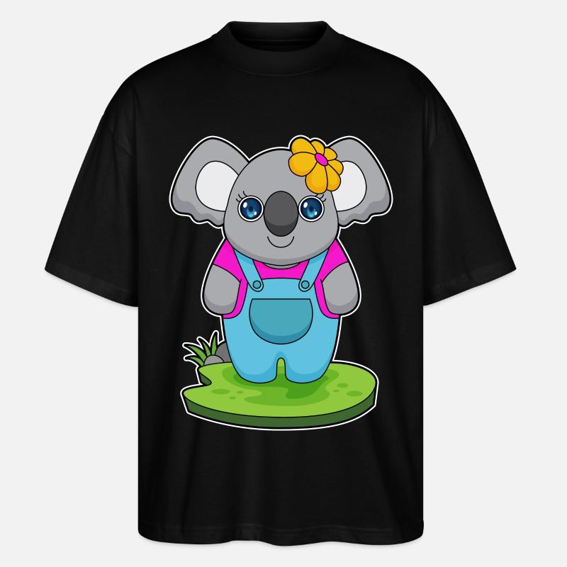 Koala Blume - Stanley/Stella Oversized Unisex Bio T-Shirt Blaster 2.0 - Schwarz