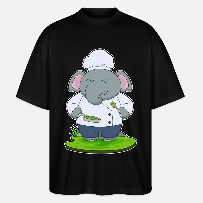 Poêle à éléphant - T-shirt bio Blaster 2.0 coupe oversize Stanley/Stella Unisexe - noir