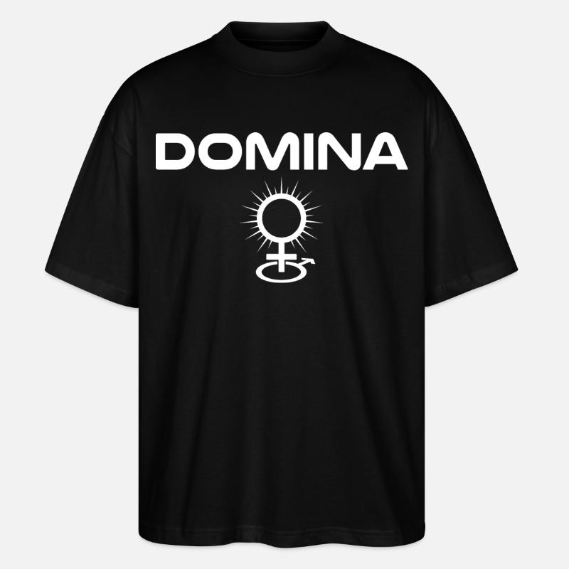 Elskerinde Dominatrix - Stanley/Stella Oversize Unisex Øko T-shirt Blaster 2.0 - sort