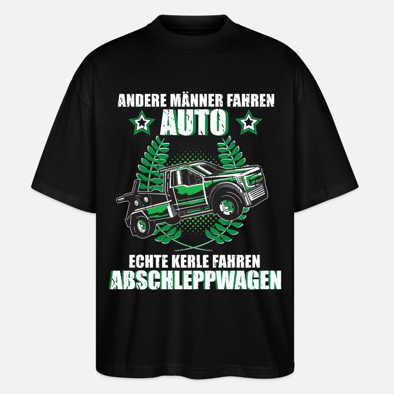 Abschleppwagen Abschlepper Abschleppdienst Fahrer - Stanley/Stella Oversized Unisex Bio T-Shirt Blaster 2.0 - Schwarz