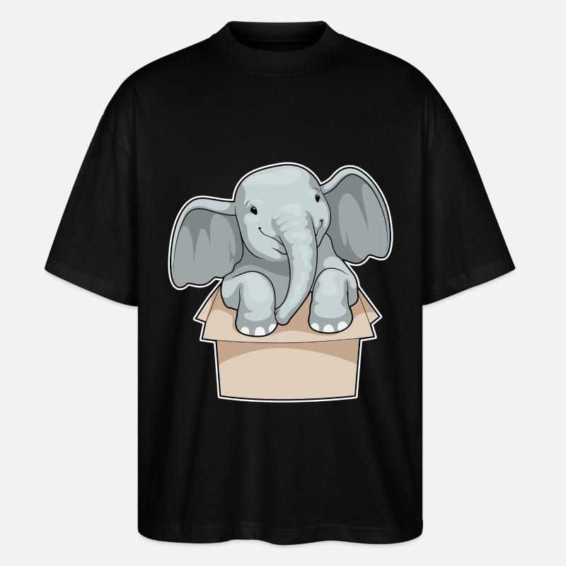 Boîte à éléphants - T-shirt bio Blaster 2.0 coupe oversize Stanley/Stella Unisexe - noir