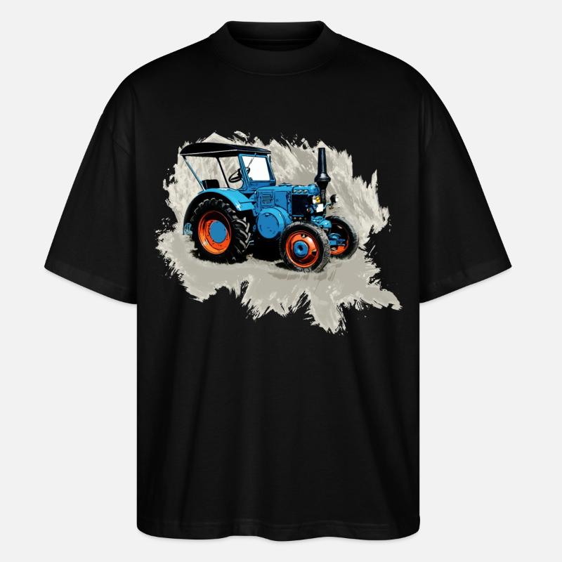 Tracteur Lanz - T-shirt bio Blaster 2.0 coupe oversize Stanley/Stella Unisexe - noir