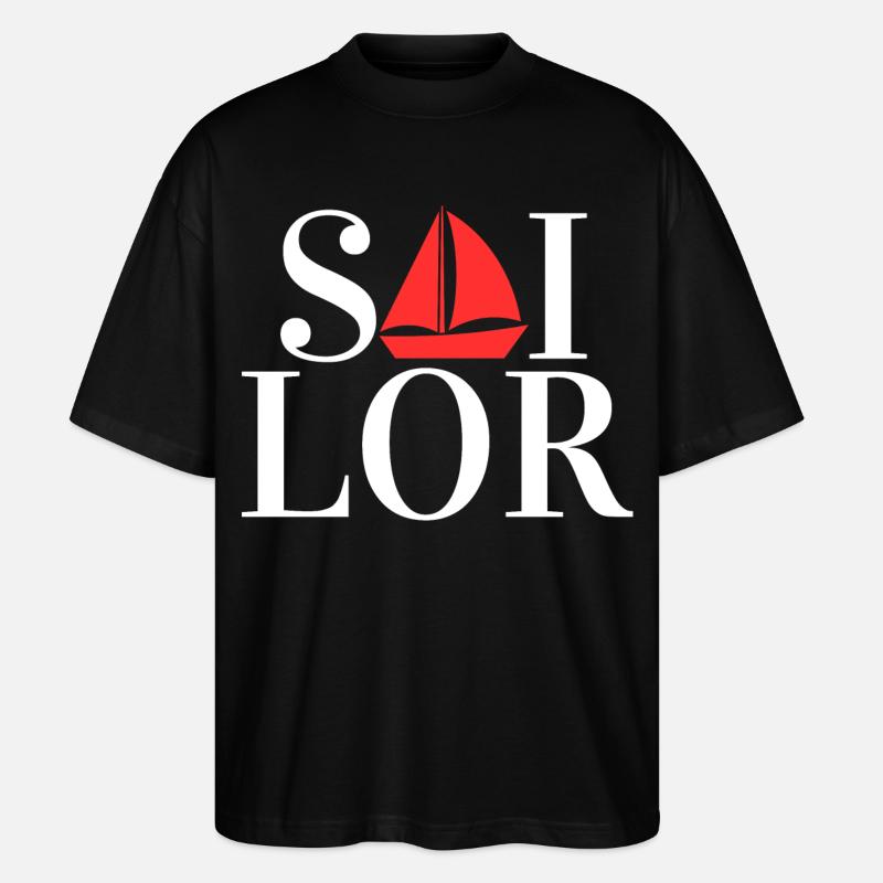 Capitaine Sailor Sailing - T-shirt bio Blaster 2.0 coupe oversize Stanley/Stella Unisexe - noir