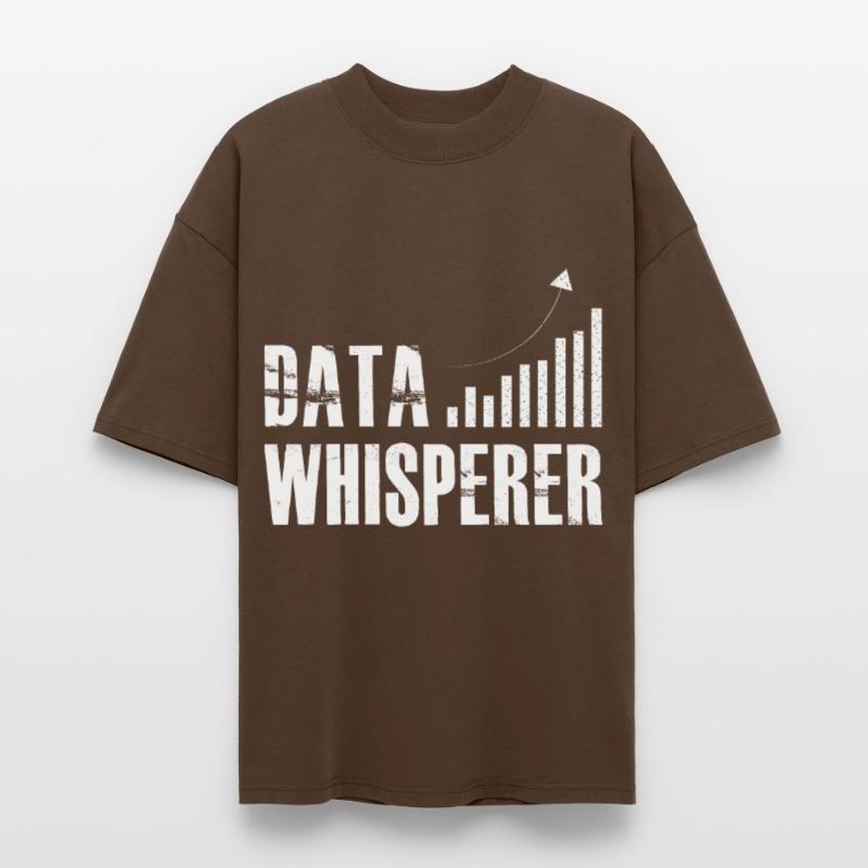 Data Whisperer Science Analyst Software Engineer Stanley/Stella Oversized Unisex Organic T-shirt Blaster 2.0