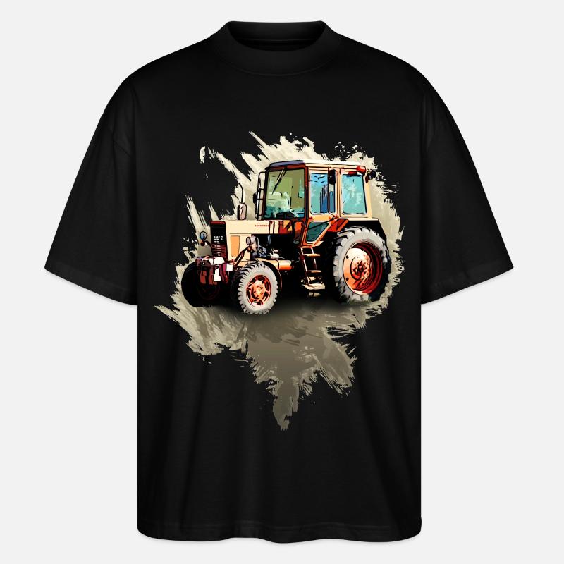 Belarus MTZ 82 Traktor - Stanley/Stella Oversized Unisex Bio T-Shirt Blaster 2.0 - Schwarz