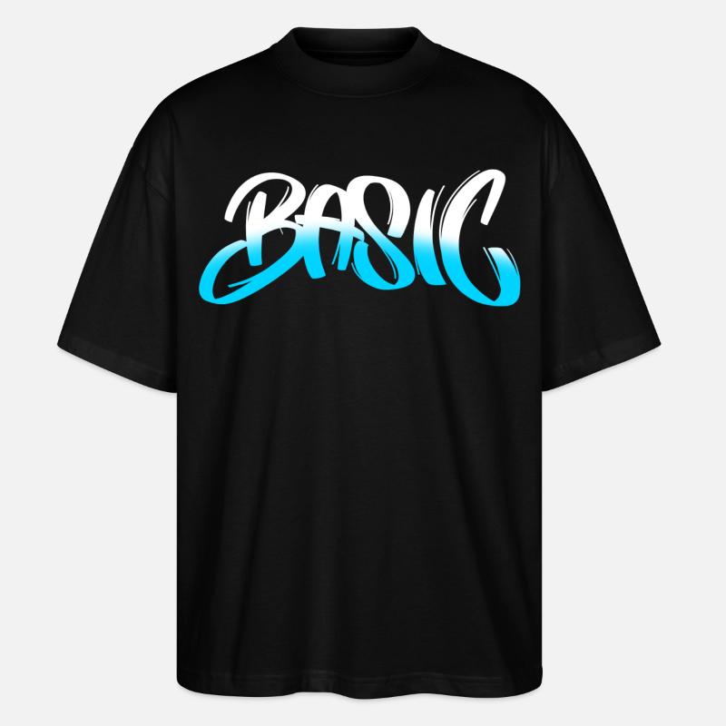 BASIC Graffiti Gradient - Stanley/Stella Oversized Unisex Bio T-Shirt Blaster 2.0 - Schwarz