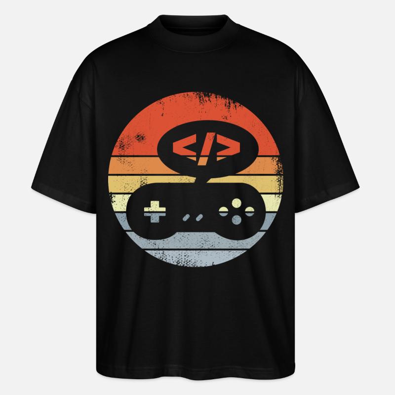 Game Designer - Stanley/Stella Oversized Unisex Bio T-Shirt Blaster 2.0 - Schwarz