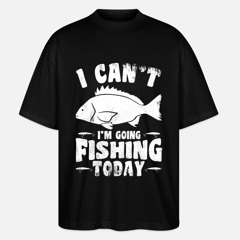 Drôle de dicton de pêcheur - T-shirt bio Blaster 2.0 coupe oversize Stanley/Stella Unisexe - noir