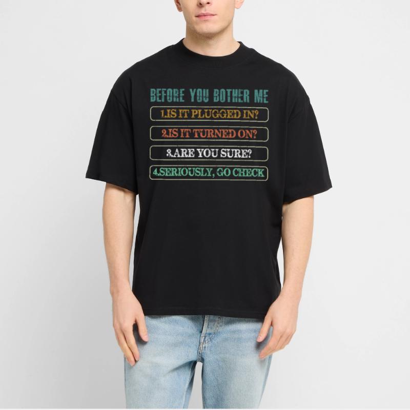 Information Technology Tech Technical Support Stanley/Stella Oversized Unisex Organic T-shirt Blaster 2.0