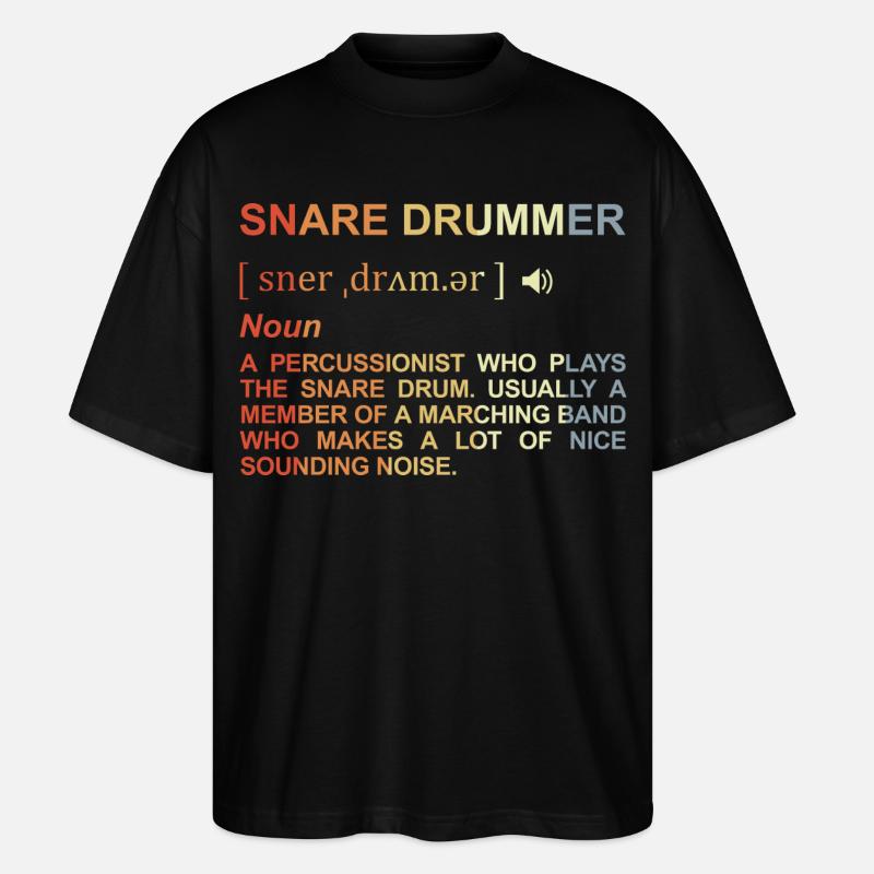 Percussionist Bedeutung - Stanley/Stella Oversized Unisex Bio T-Shirt Blaster 2.0 - Schwarz