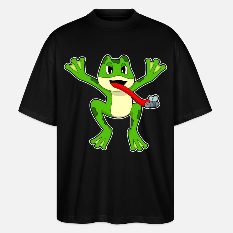 Frosch Fliege - Stanley/Stella Oversized Unisex Bio T-Shirt Blaster 2.0 - Schwarz