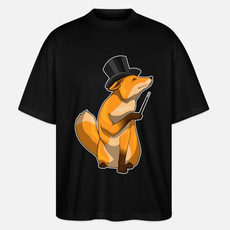Fuchs Zauberer Zauberstab - Stanley/Stella Oversized Unisex Bio T-Shirt Blaster 2.0 - Schwarz