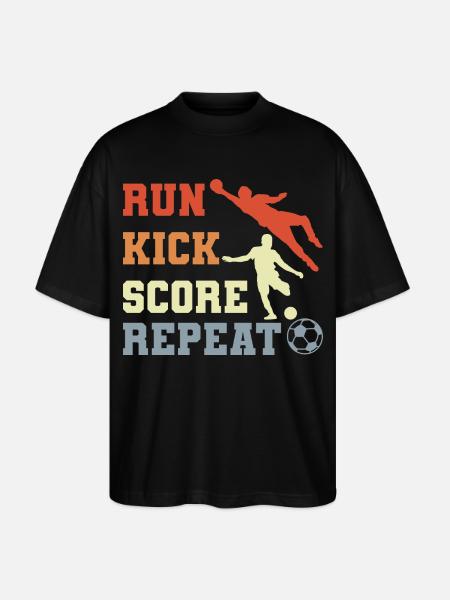 Soccer Player Routine - Stanley/Stella Oversized Unisex Organic T-shirt Blaster 2.0 - black