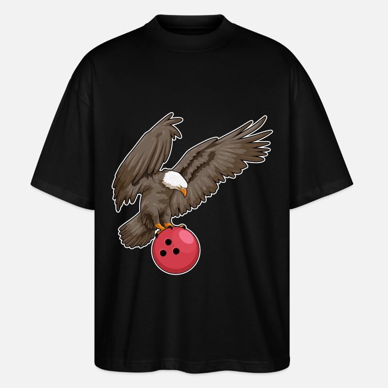 Adler Bowling Bowlingkugel - Stanley/Stella Oversized Unisex Bio T-Shirt Blaster 2.0 - Schwarz