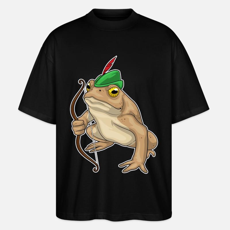 Arc de grenouille Archer - T-shirt bio Blaster 2.0 coupe oversize Stanley/Stella Unisexe - noir