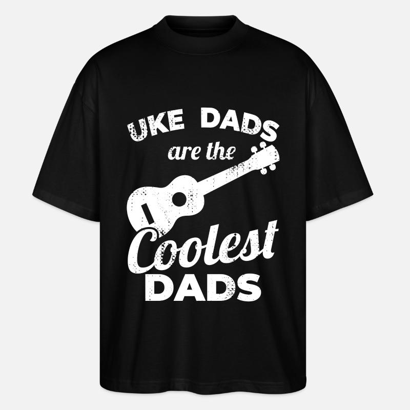 Ukulele Papa - Stanley/Stella Oversized Unisex Bio T-Shirt Blaster 2.0 - Schwarz