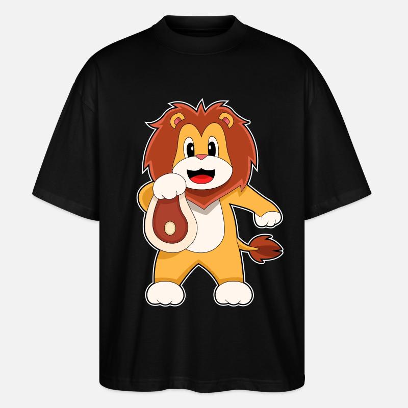 Löwe Fleisch - Stanley/Stella Oversized Unisex Bio T-Shirt Blaster 2.0 - Schwarz