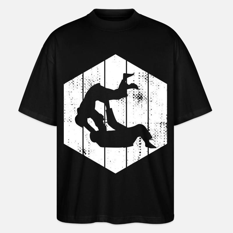 Combattant de judo - T-shirt bio Blaster 2.0 coupe oversize Stanley/Stella Unisexe - noir