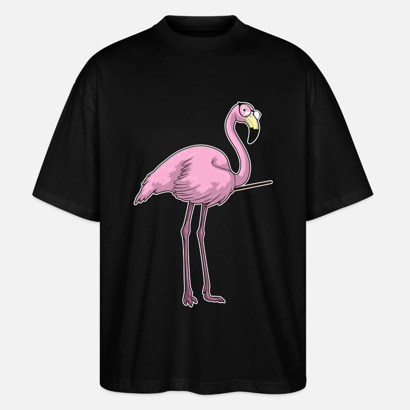 Flamingo Lehrer Pointer - Stanley/Stella Oversized Unisex Bio T-Shirt Blaster 2.0 - Schwarz