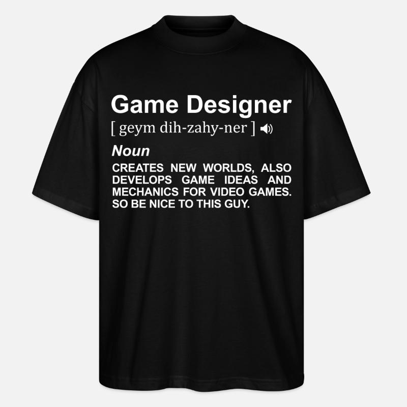 Signification du concepteur de jeu - T-shirt bio Blaster 2.0 coupe oversize Stanley/Stella Unisexe - noir