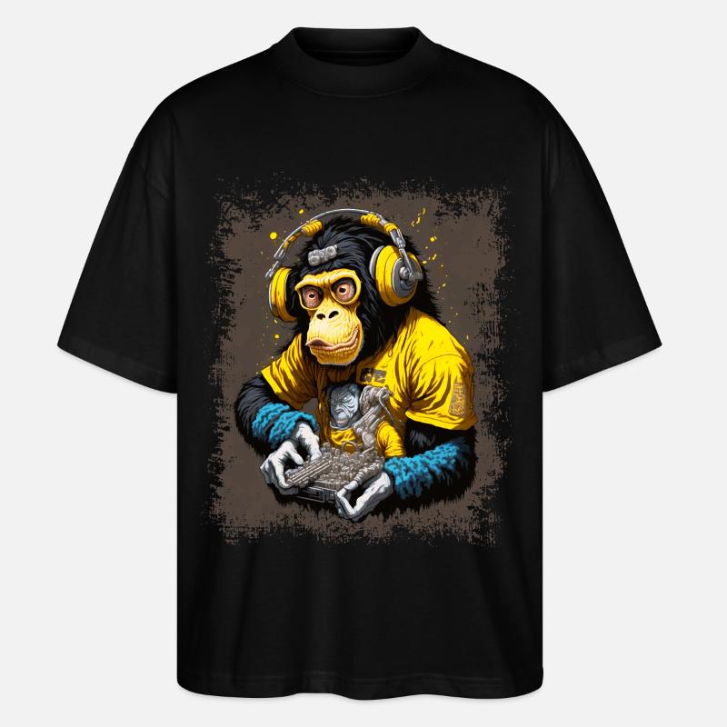DJ Affe - Stanley/Stella Oversized Unisex Bio T-Shirt Blaster 2.0 - Schwarz