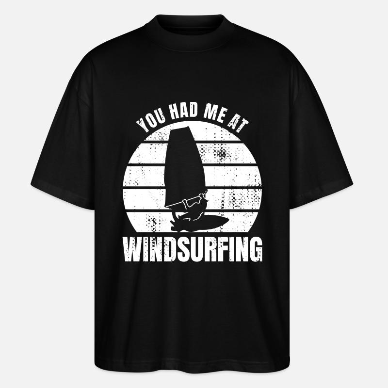Lustiger Windsurfer Spruch - Stanley/Stella Oversized Unisex Bio T-Shirt Blaster 2.0 - Schwarz