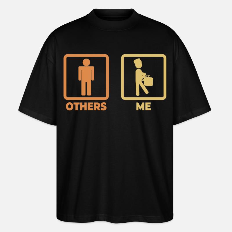 Trommelspieler Zeitplan - Stanley/Stella Oversized Unisex Bio T-Shirt Blaster 2.0 - Schwarz