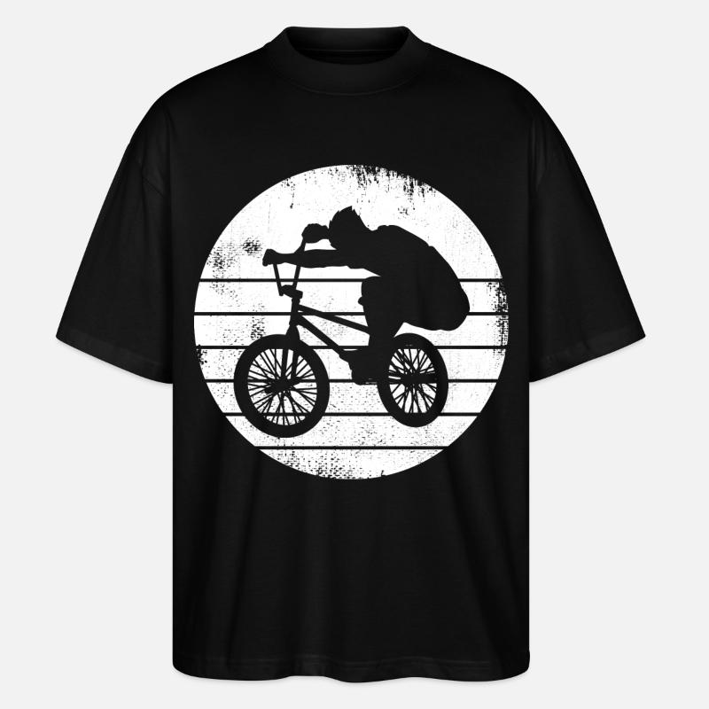 BMX Radfahrer - Stanley/Stella Oversized Unisex Bio T-Shirt Blaster 2.0 - Schwarz
