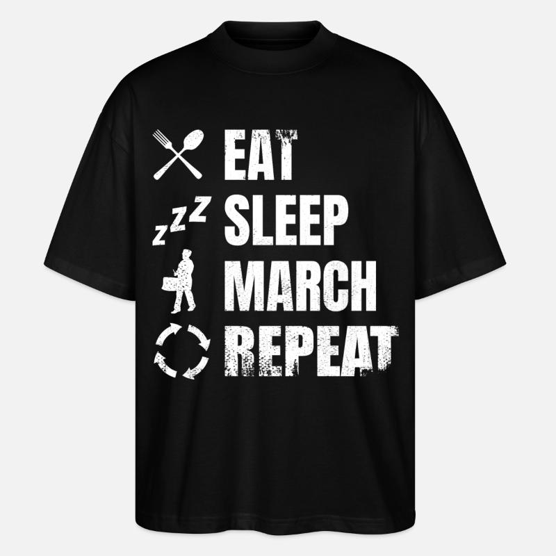 Trommelspieler Tägliche Routine - Stanley/Stella Oversized Unisex Bio T-Shirt Blaster 2.0 - Schwarz