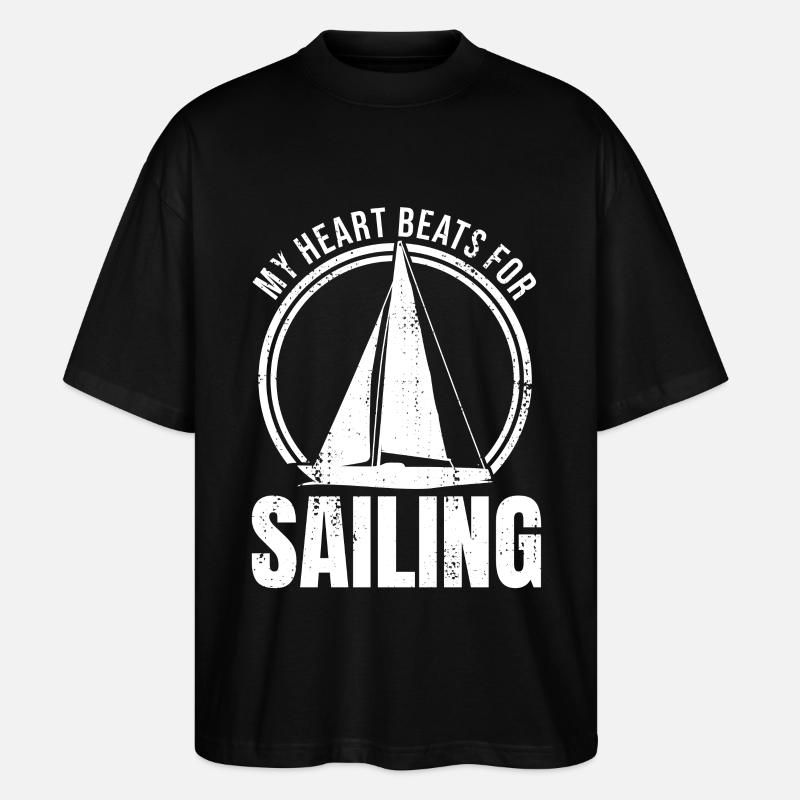 Motivation Segeln - Stanley/Stella Oversized Unisex Bio T-Shirt Blaster 2.0 - Schwarz