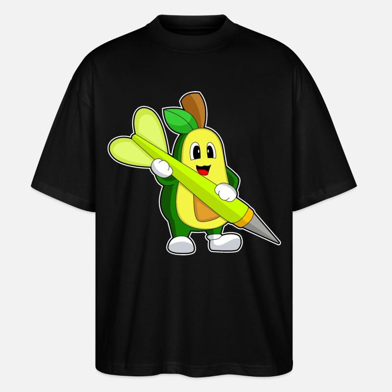 Dart à l’avocat - T-shirt bio Blaster 2.0 coupe oversize Stanley/Stella Unisexe - noir
