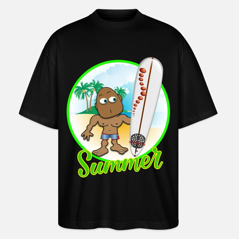 Été 2023 - T-shirt bio Blaster 2.0 coupe oversize Stanley/Stella Unisexe - noir