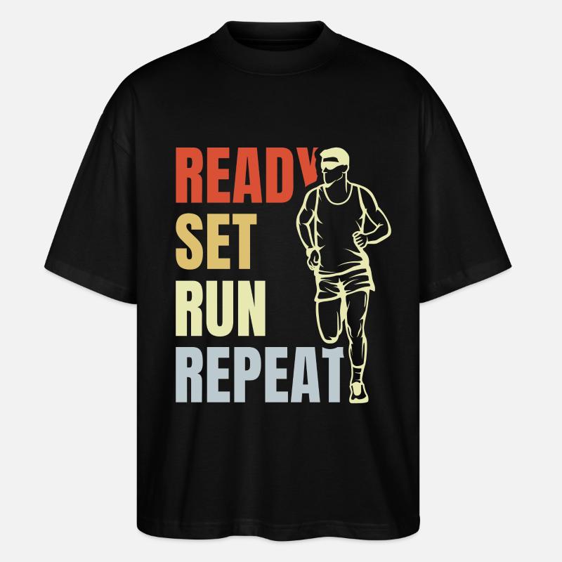 Répétition d’exécution prédéfinie - T-shirt bio Blaster 2.0 coupe oversize Stanley/Stella Unisexe - noir