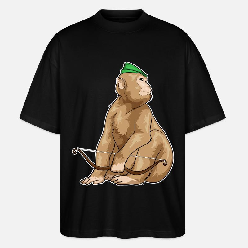 Arc Monkey Archer - T-shirt bio Blaster 2.0 coupe oversize Stanley/Stella Unisexe - noir