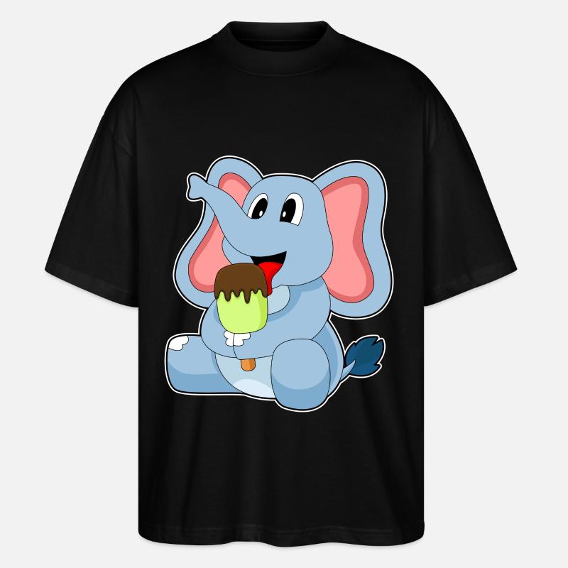 Popsicles d’éléphant - T-shirt bio Blaster 2.0 coupe oversize Stanley/Stella Unisexe - noir