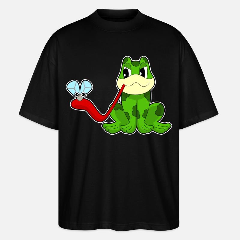 Mouche grenouille - T-shirt bio Blaster 2.0 coupe oversize Stanley/Stella Unisexe - noir