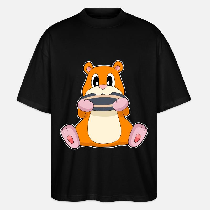 Hamster Samen - Stanley/Stella Oversized Unisex Bio T-Shirt Blaster 2.0 - Schwarz
