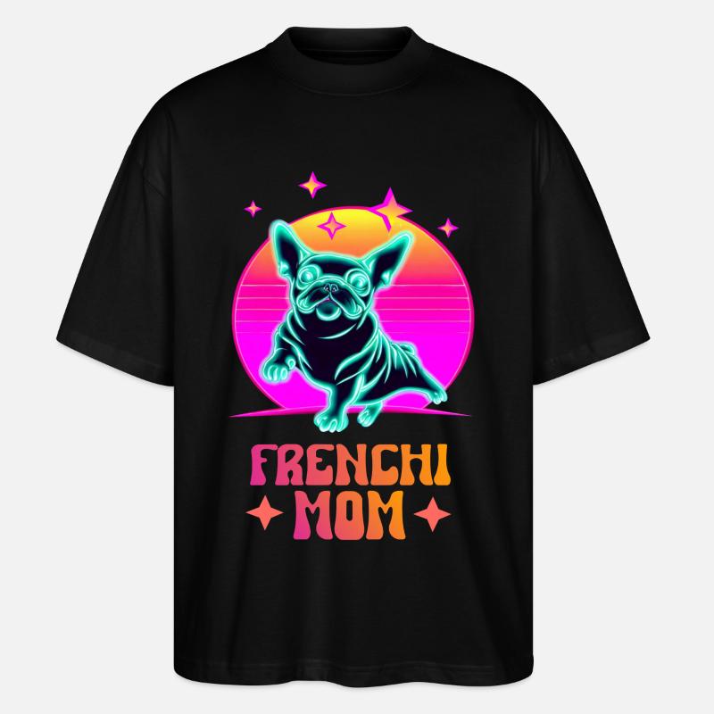 Maman Frenchie - T-shirt bio Blaster 2.0 coupe oversize Stanley/Stella Unisexe - noir