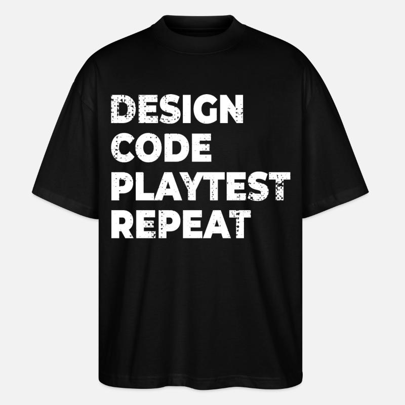 Spielentwicklung Progress - Stanley/Stella Oversized Unisex Bio T-Shirt Blaster 2.0 - Schwarz