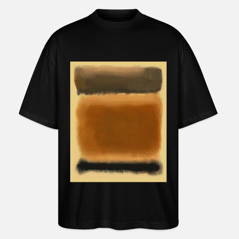 Rothko-Kunst im digitalen Stil - Stanley/Stella Oversized Unisex Bio T-Shirt Blaster 2.0 - Schwarz