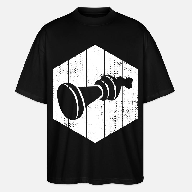 Dessin de pièces d’échecs - T-shirt bio Blaster 2.0 coupe oversize Stanley/Stella Unisexe - noir