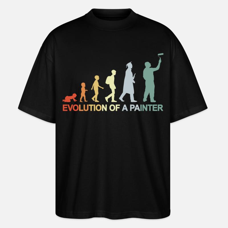 Peintre Varnisher Evolution - T-shirt bio Blaster 2.0 coupe oversize Stanley/Stella Unisexe - noir