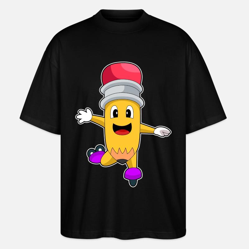 Bleistift Inline skating Inline skates - Stanley/Stella Oversized Unisex Bio T-Shirt Blaster 2.0 - Schwarz