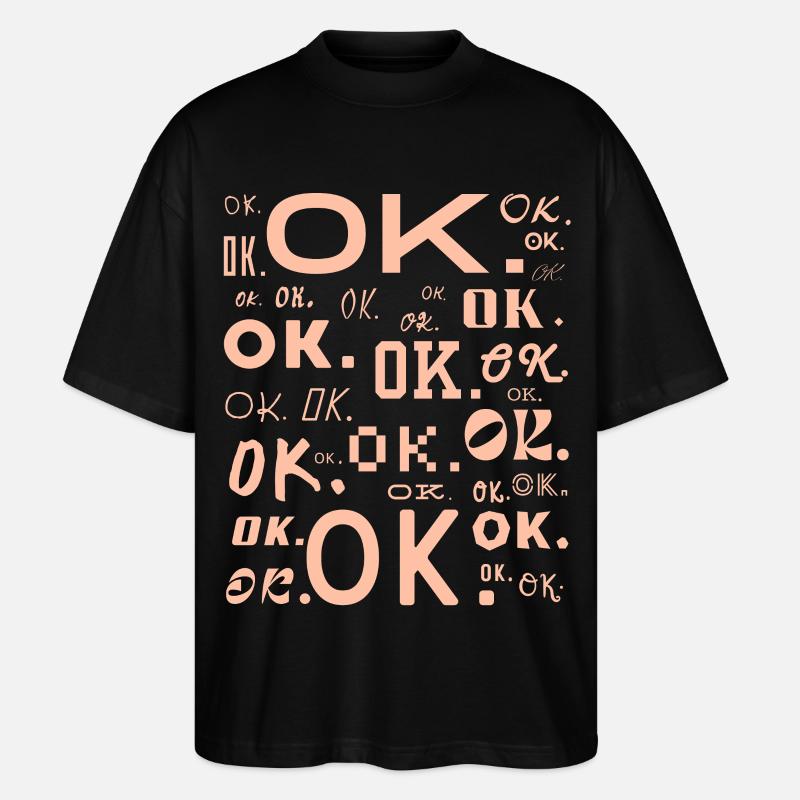 OK. - Stanley/Stella Oversized Unisex Bio T-Shirt Blaster 2.0 - Schwarz