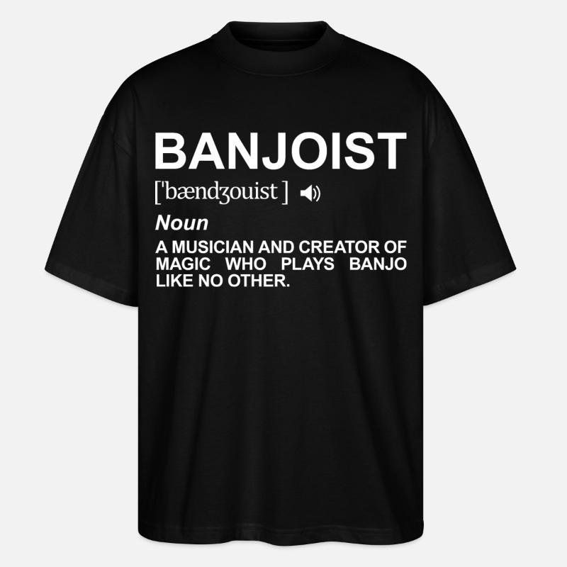 Banjospieler Definition - Stanley/Stella Oversized Unisex Bio T-Shirt Blaster 2.0 - Schwarz