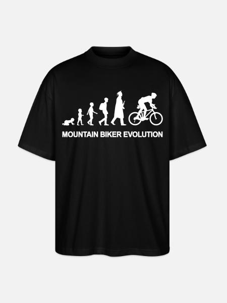 From child to mountain biker - Stanley/Stella Oversized Unisex Organic T-shirt Blaster 2.0 - black